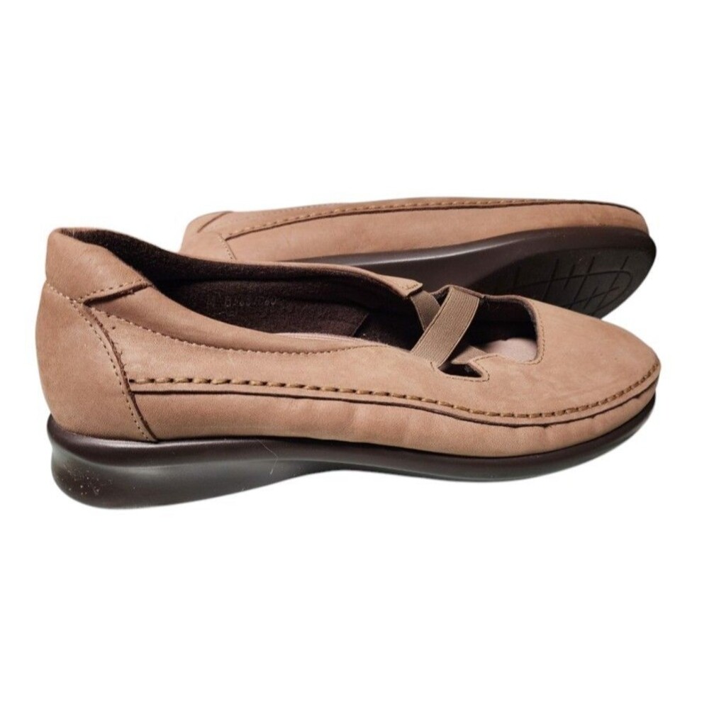 SAS Crissy Slip On Loafers Size 8.5 Praline Color Leather Tripad Comfort
